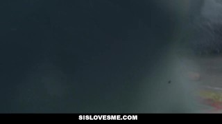 SisLovesMe - Hot Sister Evelin Stone Teases Her Stepbro For Cock Huge fuck