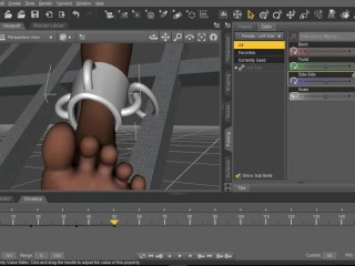 How to animate a figure in bondage