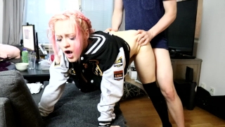 Me hard behind from fuck young pink