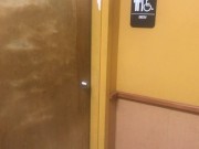 Preview 2 of Blowjob in a Popeyes restroom cum in mouth and swallow