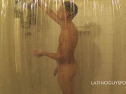 Preview 4 of Latin papi Diego EXTRA shower scene very erotic!