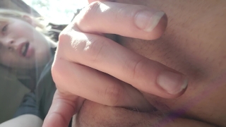 Teen fingers pussy in car Bald cock