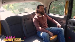 Female Fake Taxi Sex addicts skip therapy for sex Brunette cock