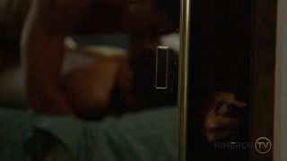 Hung Hunk Fucks Boy Raw While Stud Spies From Closet Reverse fuck