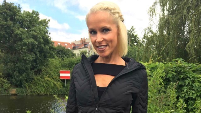 German Scout: Blonde milf Sophie fucks for money