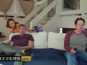 Preview 2 of Brazzers - Dirty cheerleader Gia Derza gets fucked behind her dads back