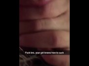Preview 1 of Cheating GF sends snapchats to her BF getting creampied