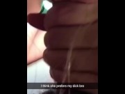 Preview 4 of Cheating GF sends snapchats to her BF getting creampied