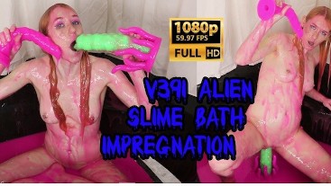 Slime Alien Porn - FREE PREVIEW v391 Alien Slime Bath Impregnation | Modelhub.com