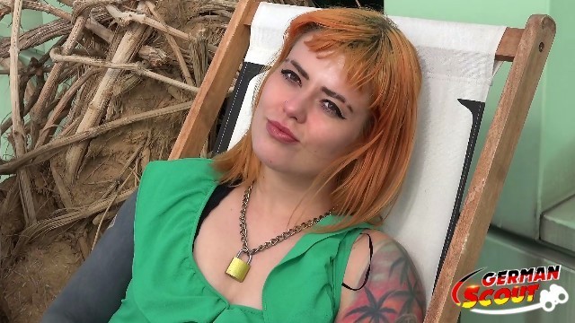 German Scout: Redheaded teen Kylie fucks for money