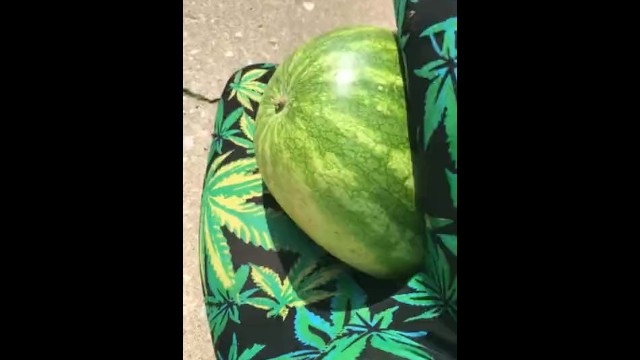 Watermelon Insertion Porn - I can crack a watermelon with these thighs