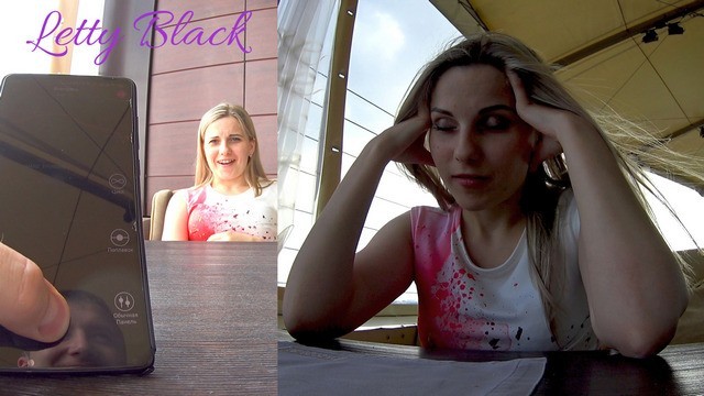 Adult passion place - Remote control vibrator in public place - softcore by letty black