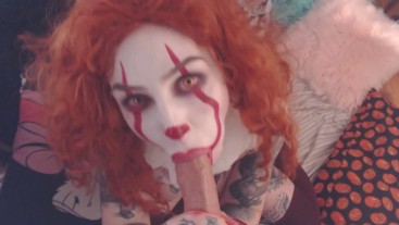 Pennywise the Clown POV BJ, Cum in mouth