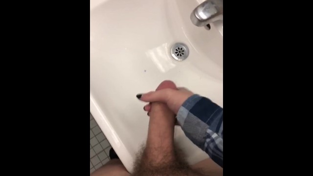 Twink With Painted Nails Cums In Dorm Sink Pornhubcom