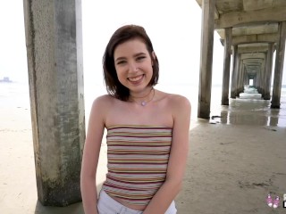 Petite Porn Casting - Real Teens - Petite Cute Grae Stoke Fucked On Porn Casting