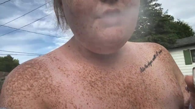 Fat Stoner Girl And Her Freckles Pornhubcom