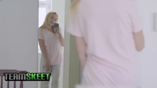 TeensLoveAnal - Kinky Blonde Teen Lets Her Big Dick Boyfriend Creampie Her