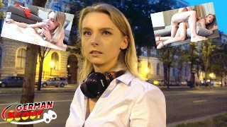GERMAN SCOUT CUTE COLLEGE TEEN CANDY SEDUCE TO FUCK AT PICKUP MODEL JOB