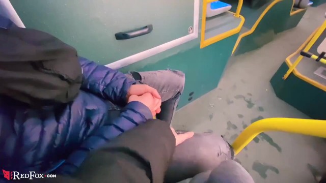 Queensland transport sucks Blonde outdoor blowjob cock boyfriend in public transport - oral creampie