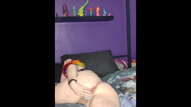 Ftm Transman Fucks Two Toys And Cums Twice Loud Shaking Orgasms