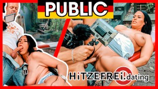 MILF Zara MENDEZ banged in the middle of Berlin! HITZEFREIdating