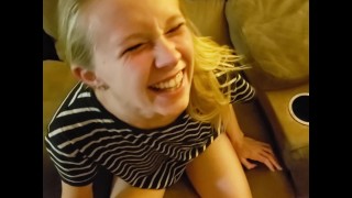 Step Sibling Porn Almost Caught By Parents As We Cum POV!!