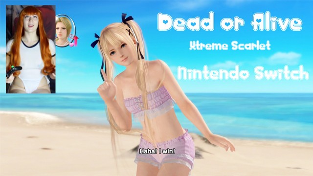 Beach girl redhead Swimsuit kasumi at da beach doa xtreme scarlet omankovivi gameplay switch