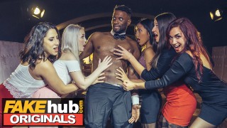 LADIES CLUB Adara Love and Lovita Fate get facial in strip club threesome
