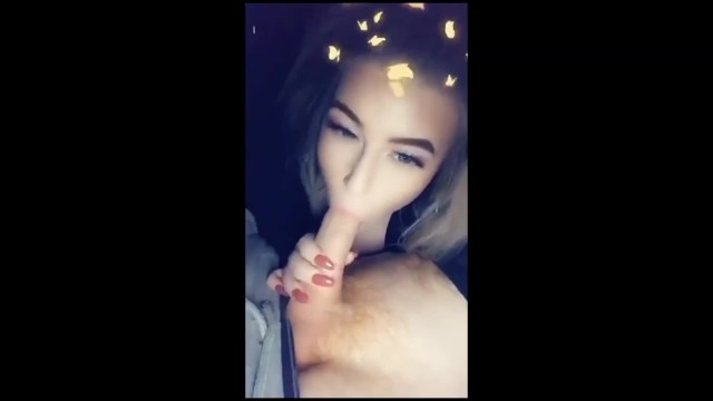 Amelia teen model - Sucking bf then sneaking out to cheat in car in the middle of the night