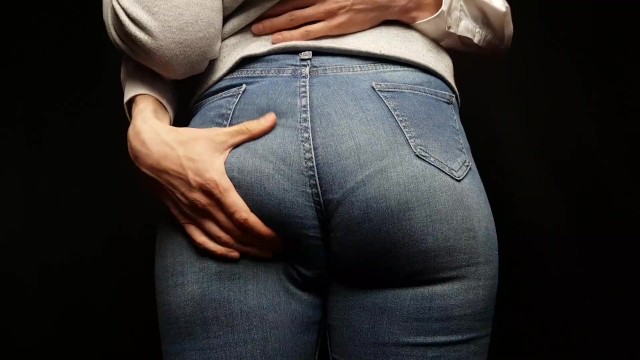 Girl rubs big ass on guy Sexy Girl With A Big Ass In Tight Jeans Pornhub Com