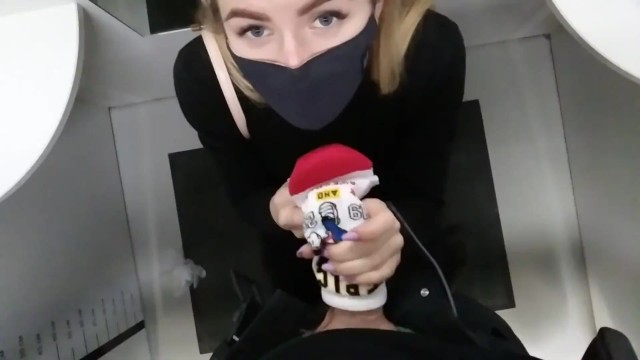 Roxby cum risby - Gf makes me risky cum inside white disney sock in mall public changing room