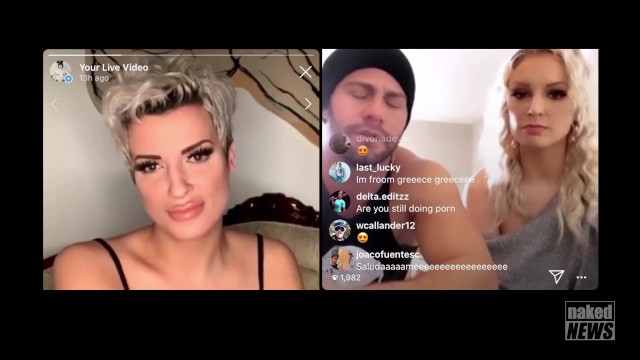 Naked news spanish - Seth gamble kenzie taylor go on instagram live with naked news