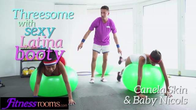 Fitness Rooms POV double blowjob wit