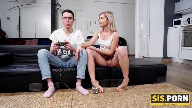 Porn viceo Sis.porn. sex with stepsister is much better for boy than a video game
