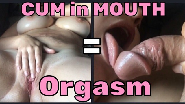 Open mouth in cum Cum In