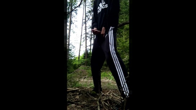 Gay wanking men Me wanking in my adidas set in the forest during quarantine