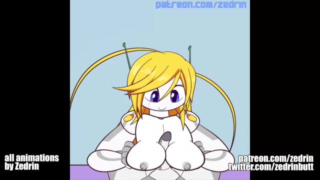Gif Compilation - Monster Girls  Robot Girls  Breast Expansion (animations by Zedrin)