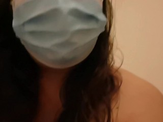 Solo amateur pinay MelanieQuezon big cock worship with face mask ...