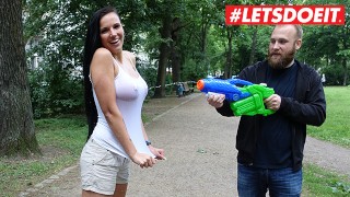 BumsBesuch – Jolee Love Big Tits German Pornstar Fucks Fan For The First Time – LETSDOEIT