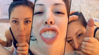 Sucking My Ex’s Best Friend’s Dick and Swallowing his Big Load – Snapchat Porn
