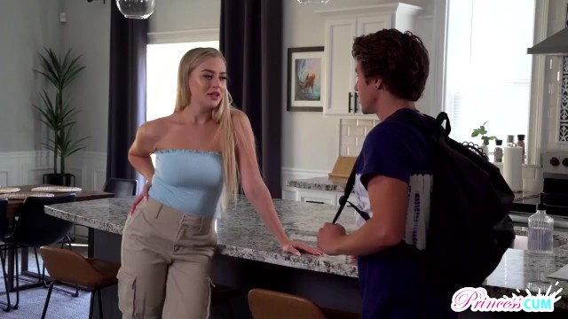 Hot blonde Blake Blossom gets creampies by her step-brother