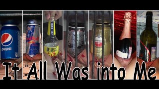 Compilation. Bottle, soda and beer can insertion.