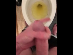 Rjohnson1226- Huge cumshot all over toilet