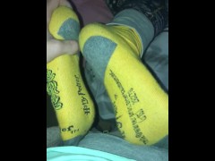 Harry Potter socks footjob 