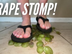 Foot Crush in Flip Flops *Fruit Sploshing*