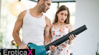 EroticaX -Girl Dares The Gardener To Fuck Her Or Shut Up!