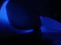 Crossdresser under UV light 