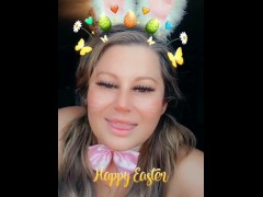 Freckled chubby bunny happy easter teaser
