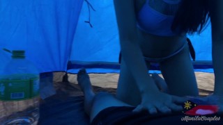 Pinay 海滩露营帐篷性爱视频 Mapapa Sana All Sa Sarap