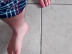  Boy Walks barefoot